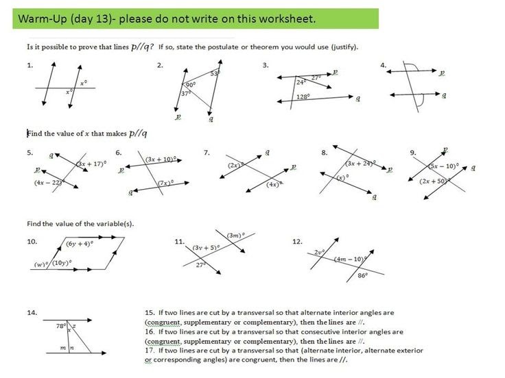 Gina Wilson Unit 3 Geometry Parallel Lines And Transversals / 4 ...