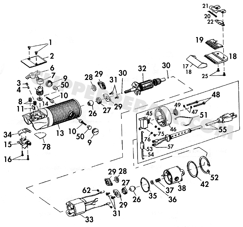 31 Oster Clipper Parts Diagram