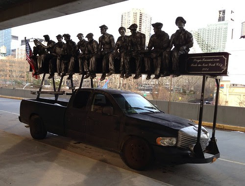 Sculpture outside the show