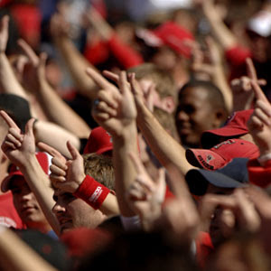 Image result for guns up texas tech