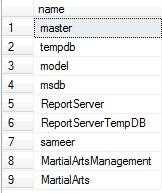AllDatabaseNames