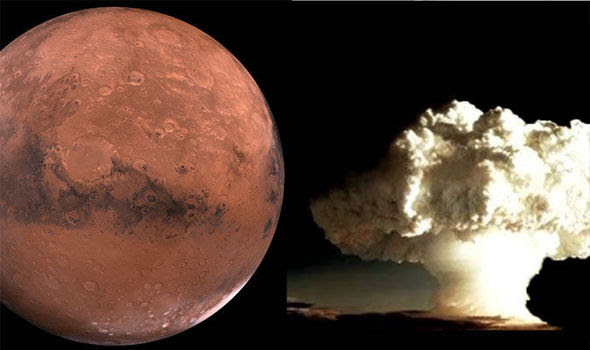 Mars-Nuclear war wiped out Martians Mars-Nuclear war wiped out Martians