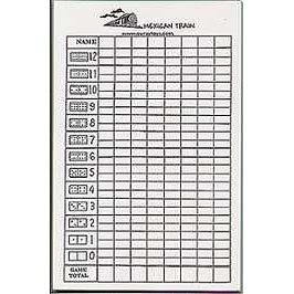 Mexican Train Score Sheet 8