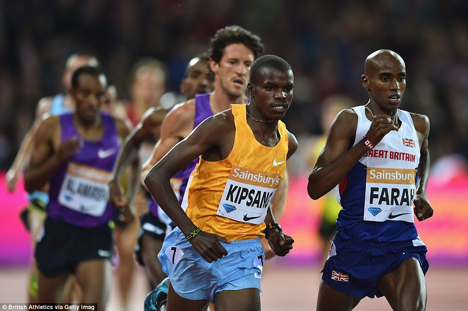 Meanwhile, Great Britain's Mo Farah won the men's 3,000m, beating his own Olympic Stadium record in the process 