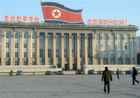 Kim Il Sung Square in the center of Pyongyang, North Korea / AP