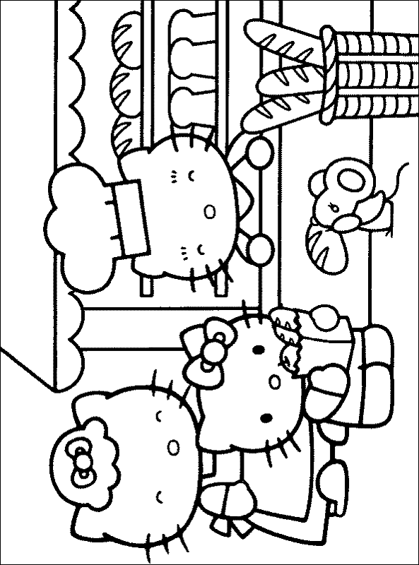 bcrini: hello kitty coloring pages