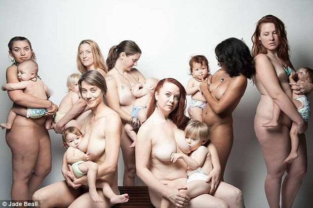Outrage: An Arizona photographer was shocked when her photo of women nursing their children was yanked from Facebook despite her having blurred the NSFW parts
