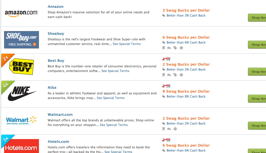 S Image result for swagbucks shop
