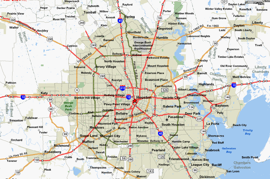 30 Houston Toll Road Map