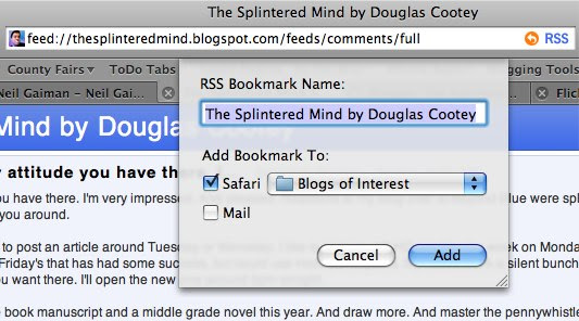 Subscribing to comments in Safari p.2