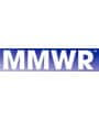  MMWR Logo, white text on a blue field.