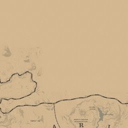 Red Dead Online Treasure Map Calumet Ravine - Rectangle Circle