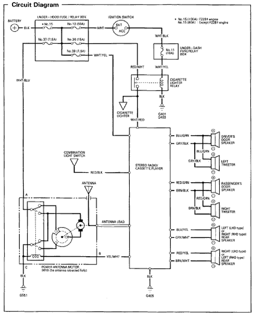 2003 Honda Accord Wiring Diagram