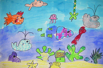 Under The Sea Drawing Easy Rectangle Circle