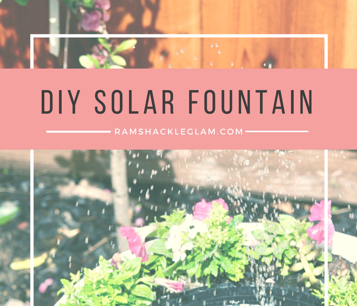 How To Make A Solar Powered Garden Water Feature / Solar Garden