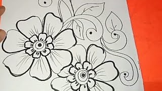 Motif Batik Bunga Sketsa / Gambar batik bunga sederhana contoh motif ...