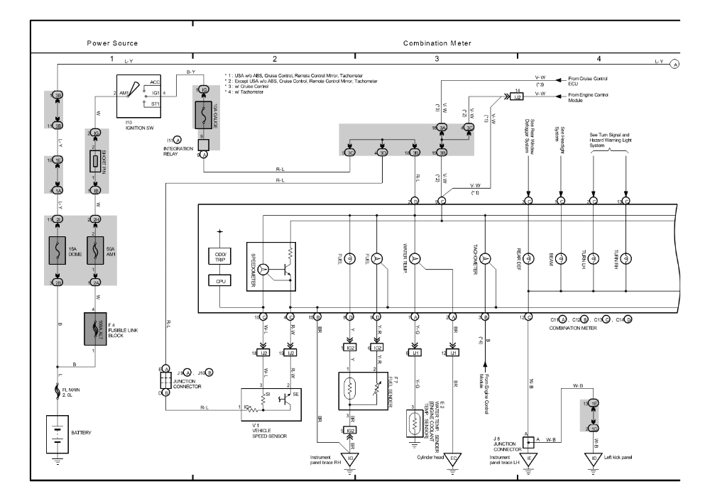 Wiring Diagram PDF: 2002 Prizm Instrument Cluster Wiring Diagrams