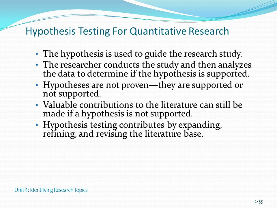 hypotheses of a research proposal