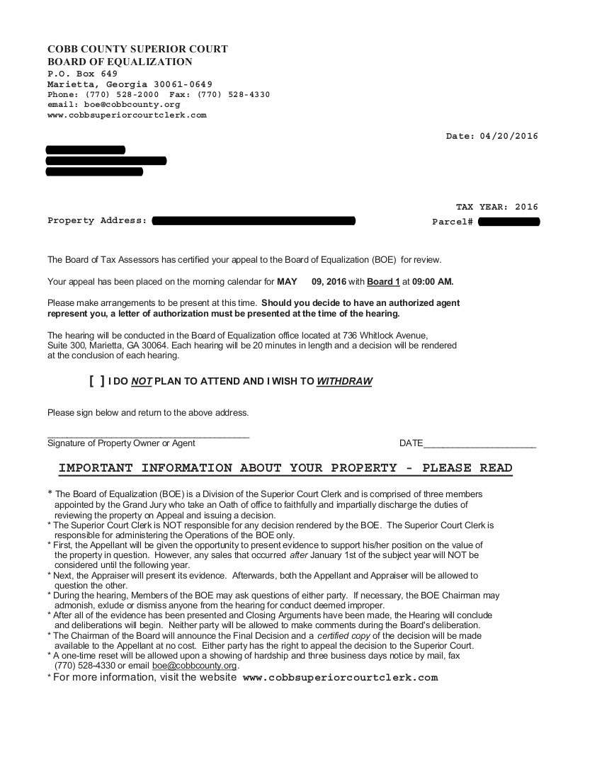 Cobb County Ga Tax Assessor Property Search Tax Walls