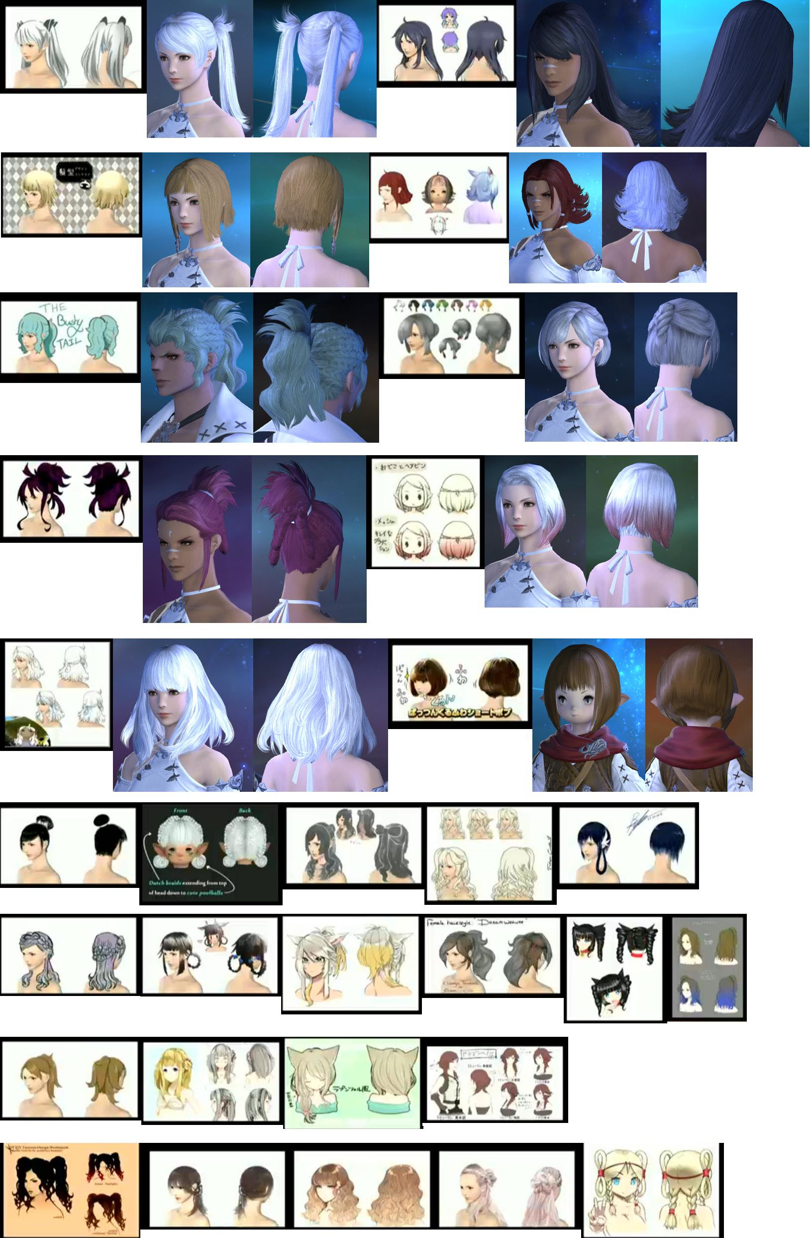 Ff14 Hairstyle List Viral Blog v