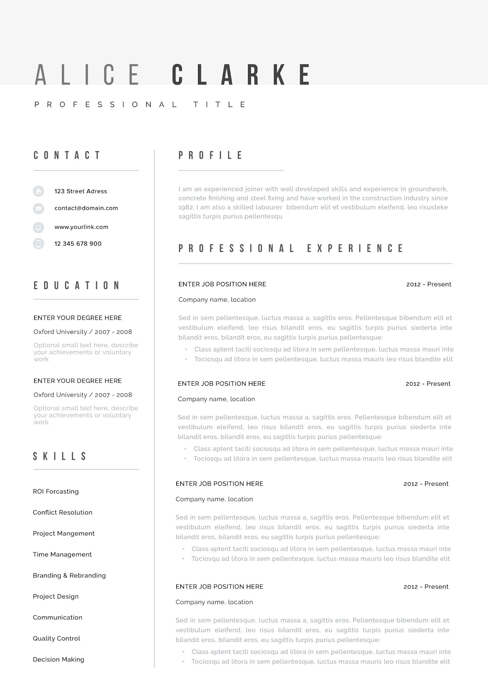 resume templates macbook pro