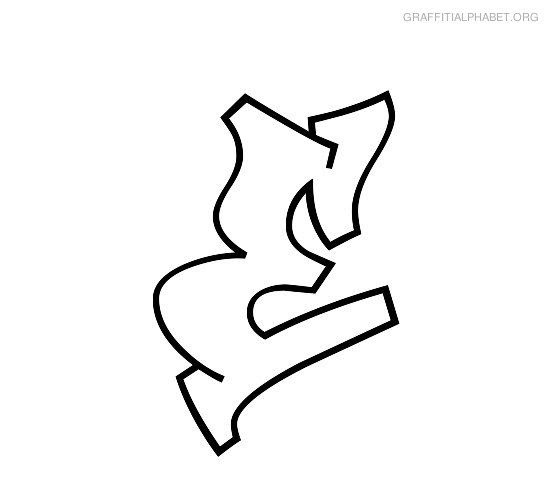 Grafiti Huruf E 3D / Menggambar Grafiti Simple Huruf A di Ibis Paint X