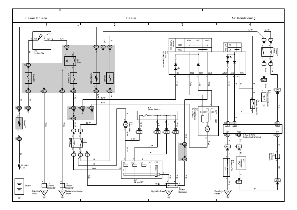 30 2003 Toyota Matrix Wiring Diagram