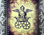 The Queen of Steam Steampunk Notebook - MoonWillowArtStudio