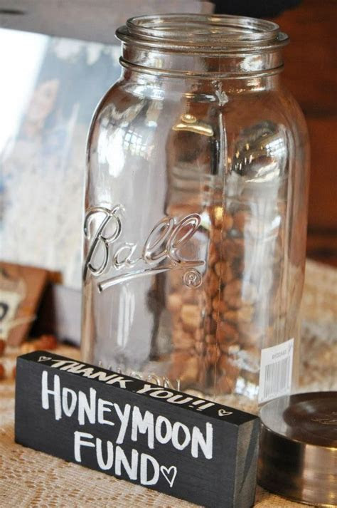 Cute, honeymoon fund jar. Wedding: Card Box and Gift Cute, honeymoon fund jar. Wedding: Card Box and Gift
