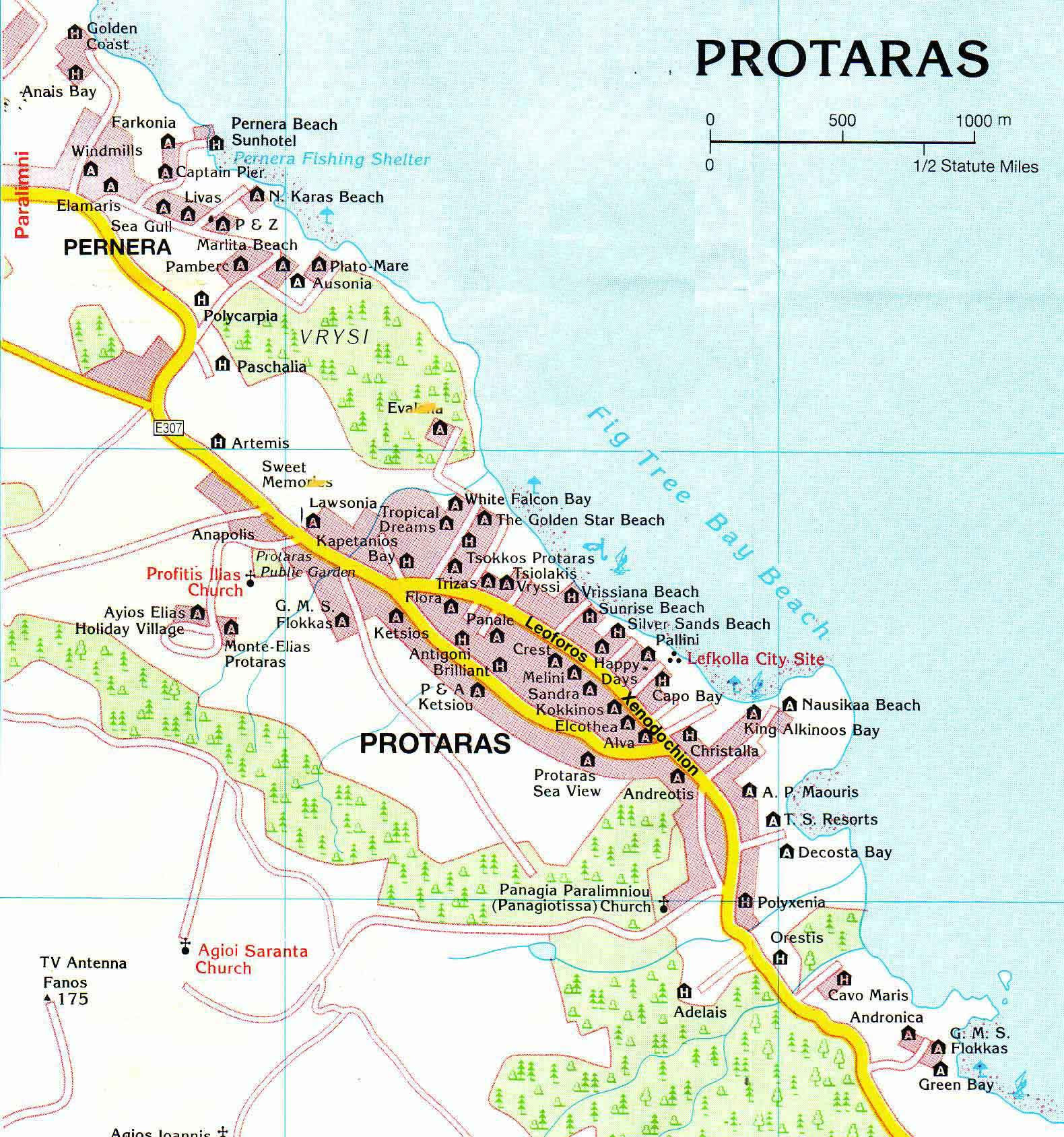 Fig Tree Bay Cypern Karta | Karta