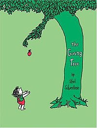 Cover depicting the tree giving away an apple