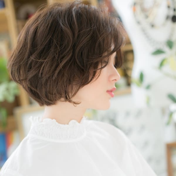 ショートカット かっこいい ショート パーマ 40 代 500724 freepixtahong