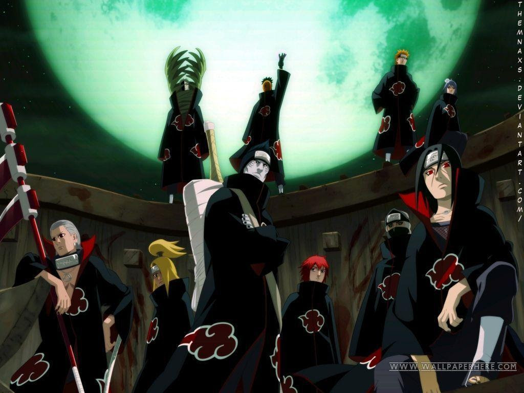 Wallpaper Akatsuki Team Freewallanime
