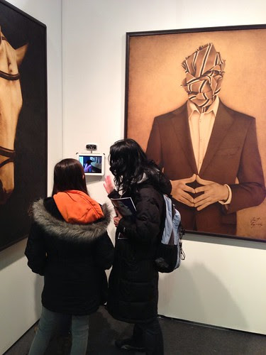 Viewing the art @ ArtExpo New York 2013