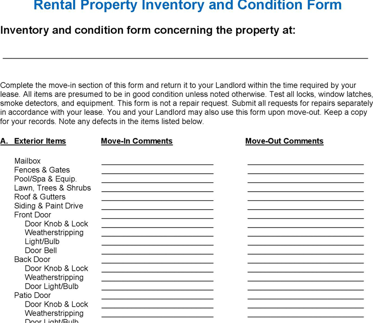 Personal Property Tax Listing Form - PRORFETY