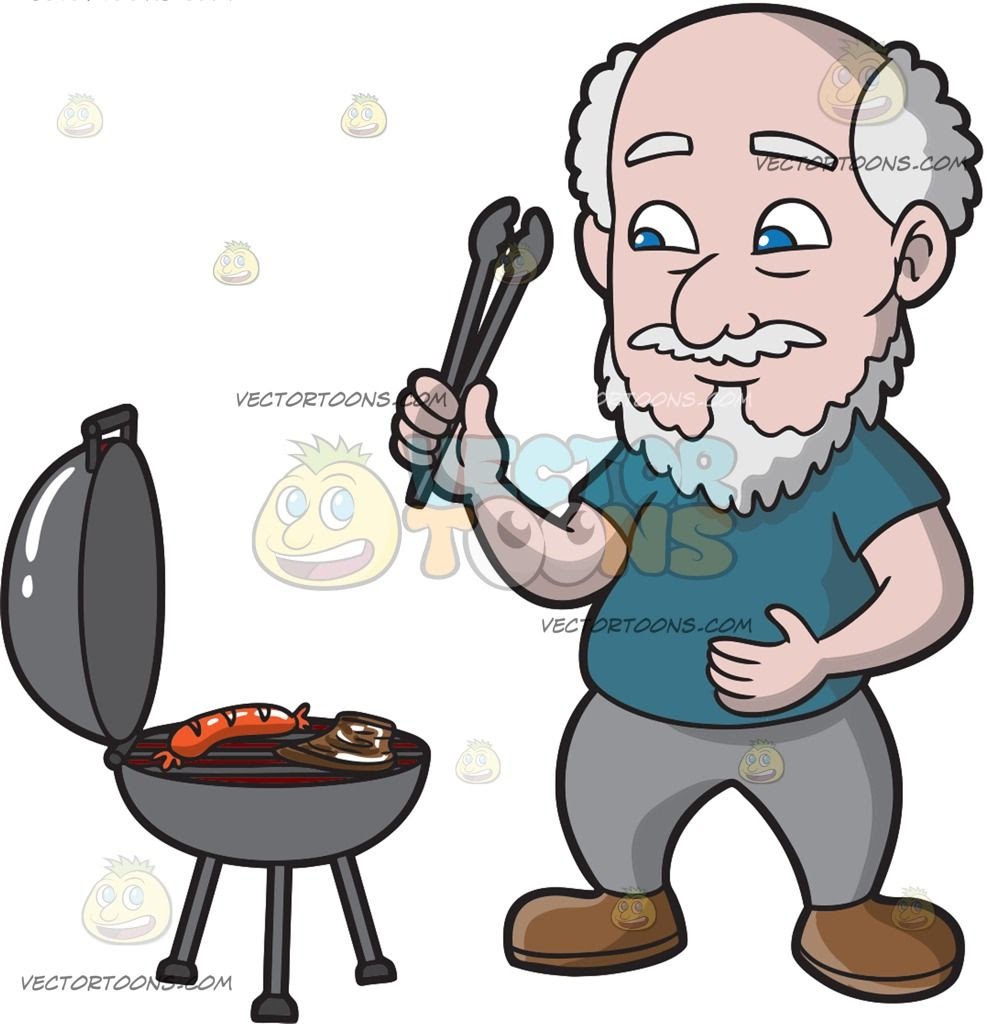 Old Man With Long Beard Cartoon