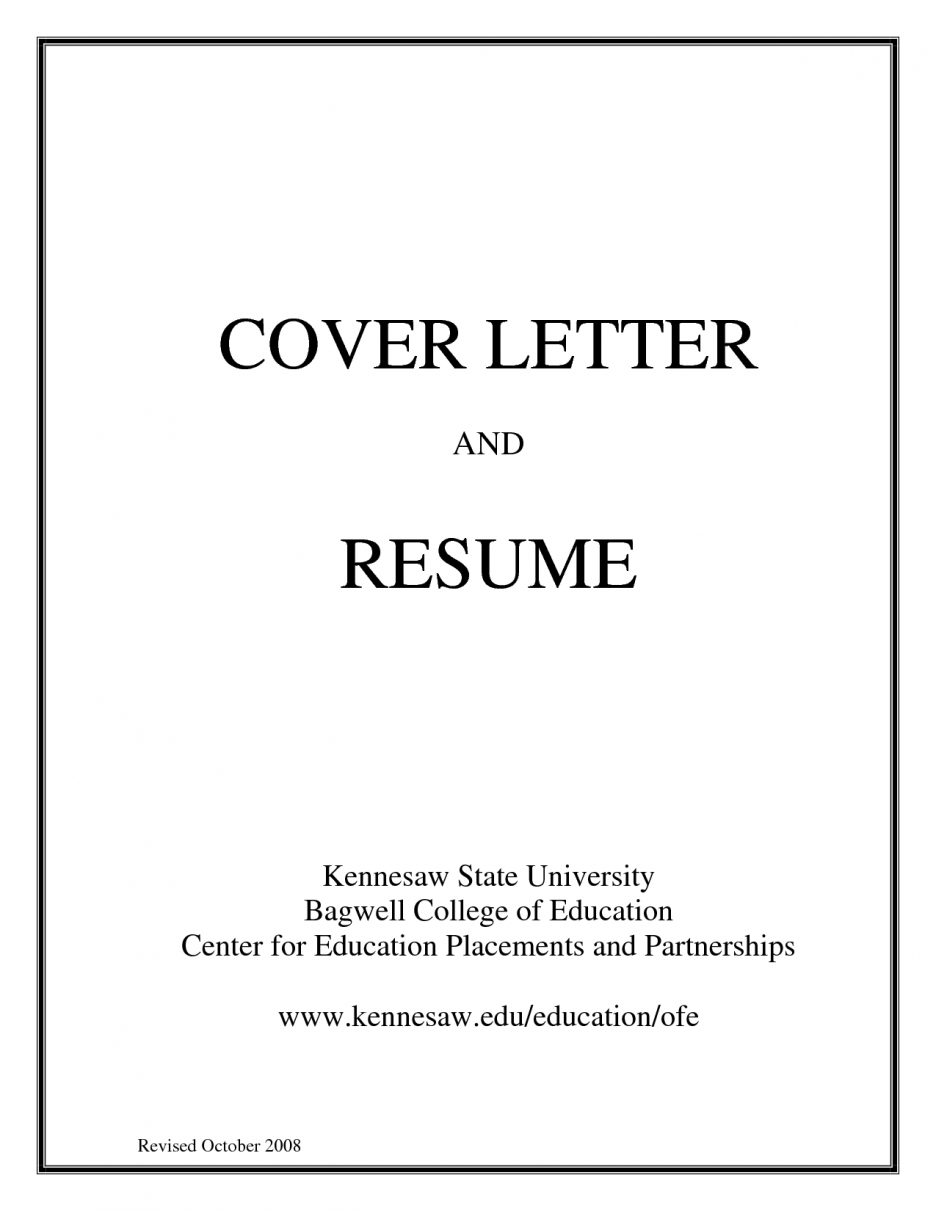 Creating a cover letter for resume