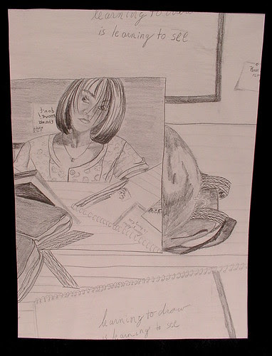 working from a mirror as a teen