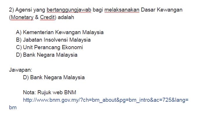 Contoh Soalan Pengetahuan Am Malaysia  Surat Rasmi U