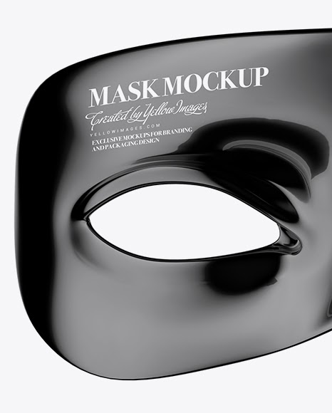 Download Eye Mask Mockup Glossy Mask Mockup In Object Mockups On Yellow Images Object Mockups PSD Mockup Templates