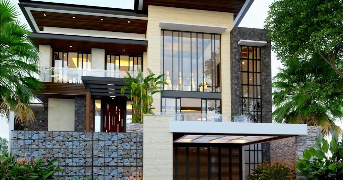23 Konsep Top Desain Rumah Minimalis Besar Mewah