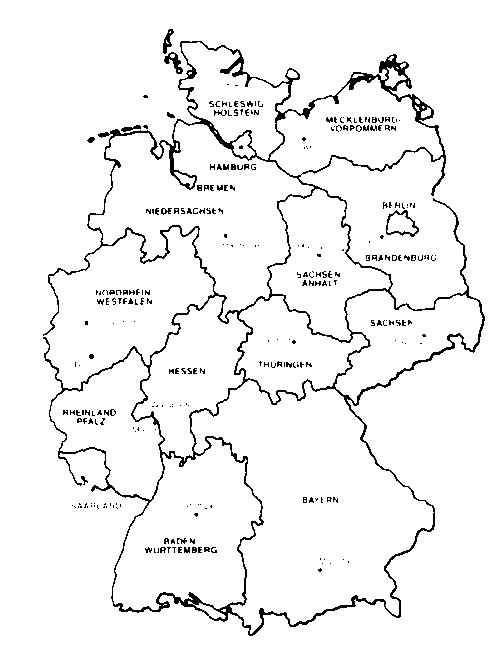 Umrisskarte Deutschland