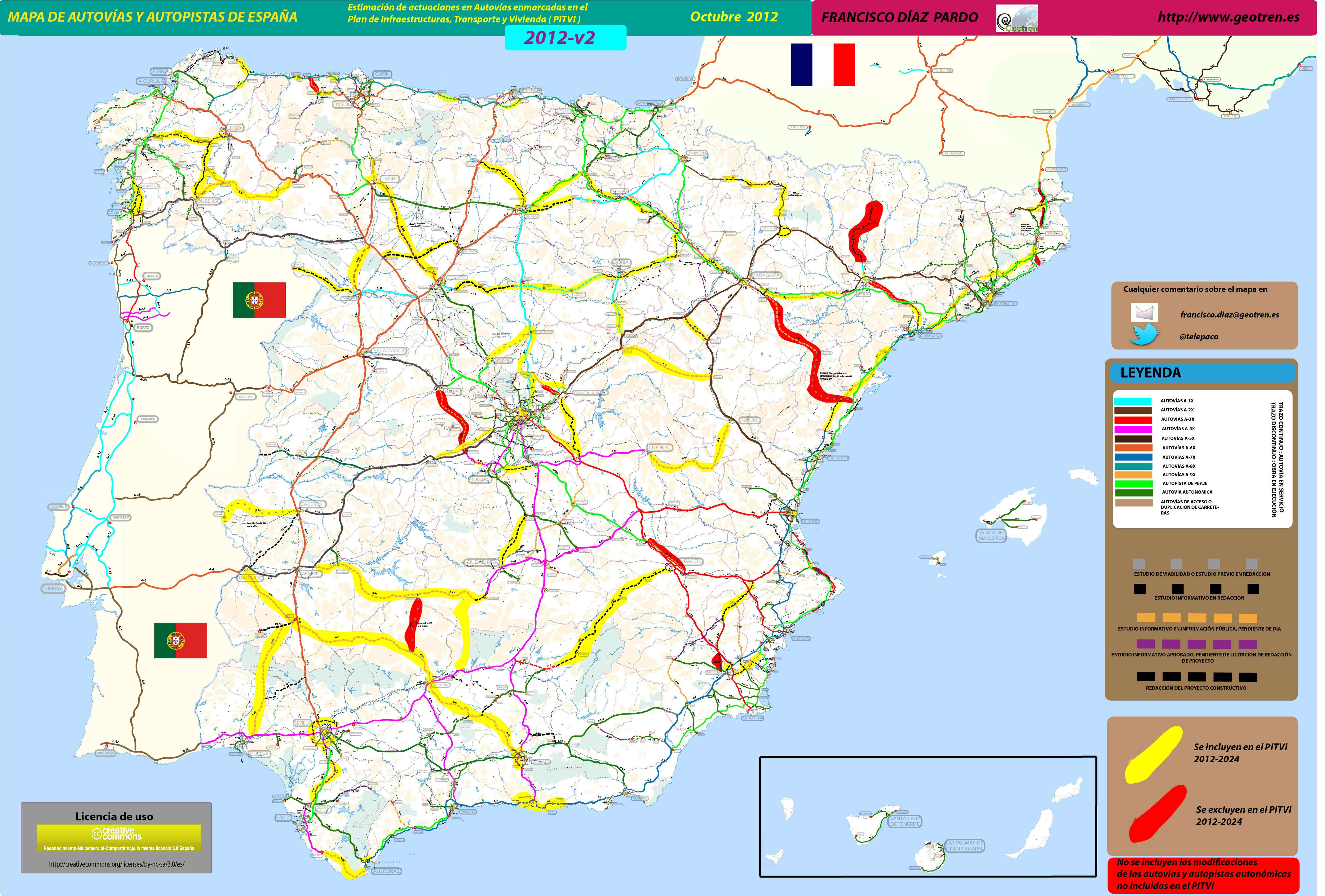 Mapa De Autovias De España Mapa