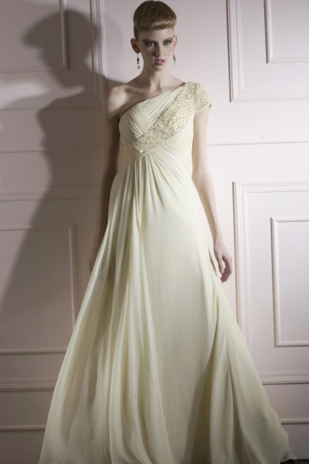 plain western gown