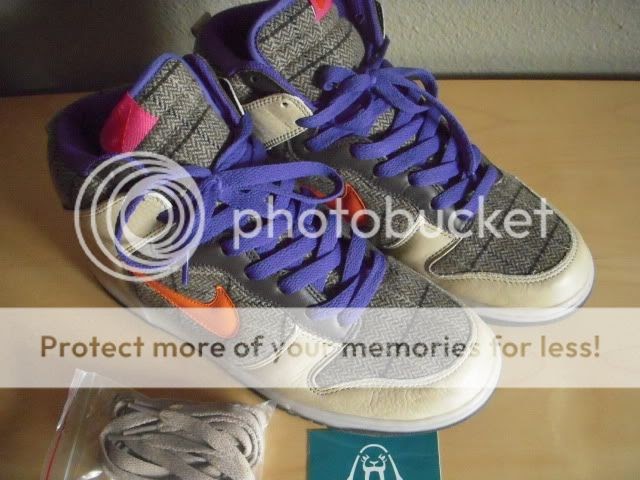 Minhjamin's Kicks For Sale: Nike Dunk High plaid/purple sz 10.5 no OG