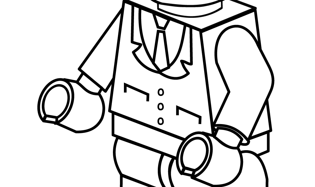 Lego Guy Coloring Page