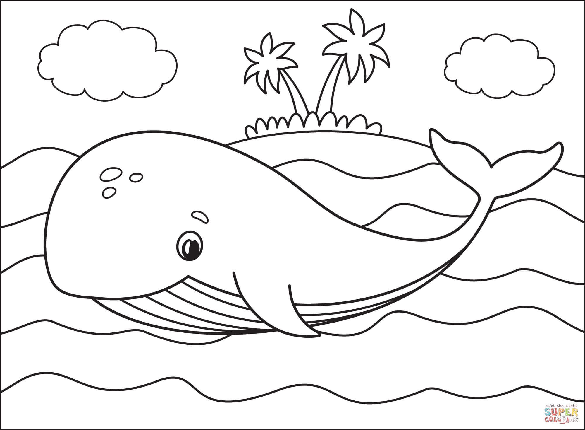 42 Blue Whale Coloring Pages Printable | Naehlifee