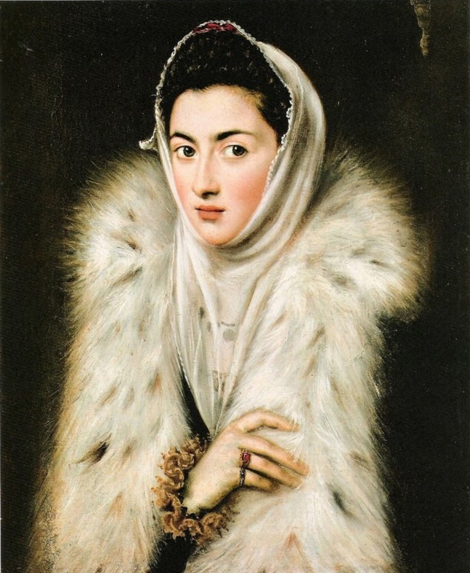 Sofonisba Anguissola - "La dama de armiño", 1580 (atribuido durante años a El Greco)