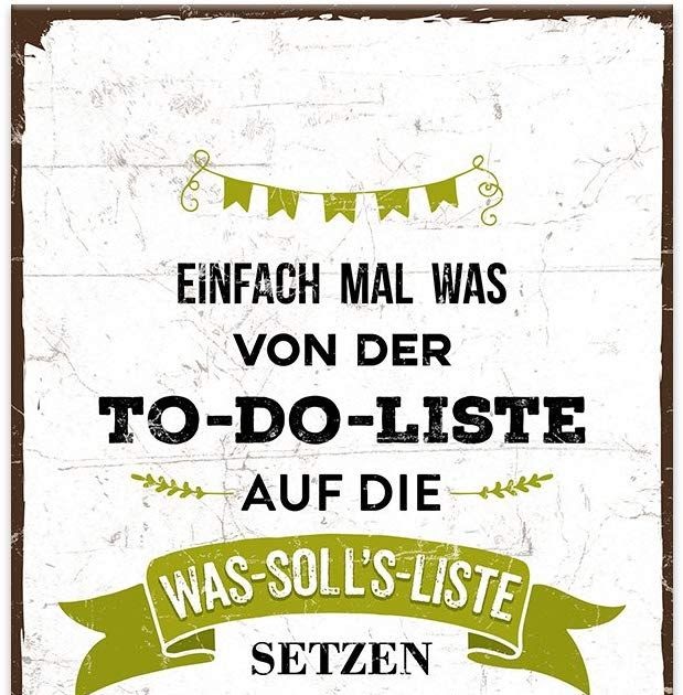 To Do Liste Spruch DE Spruch