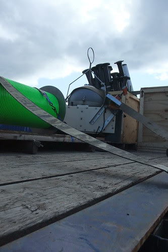 on the flatbed